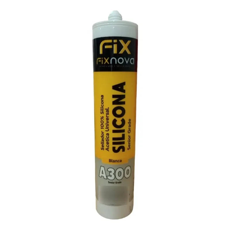 FIXNOVA SELLADORES Silicona Acética Fixnova A300 Transparente 280 ml · Cód. 0010280/1