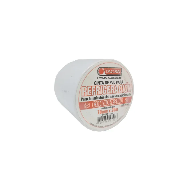 TACSA Cinta para Refrigeración 70mm x 20m x 0,1mm · Cód. 0015101