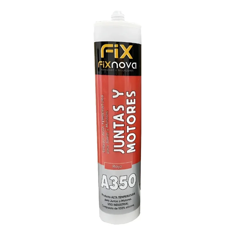FIXNOVA SELLADORES SILICONAS FIXNOVA A350 ALTA TEMP  280 ML. ROJA · Cód. 0015280/4