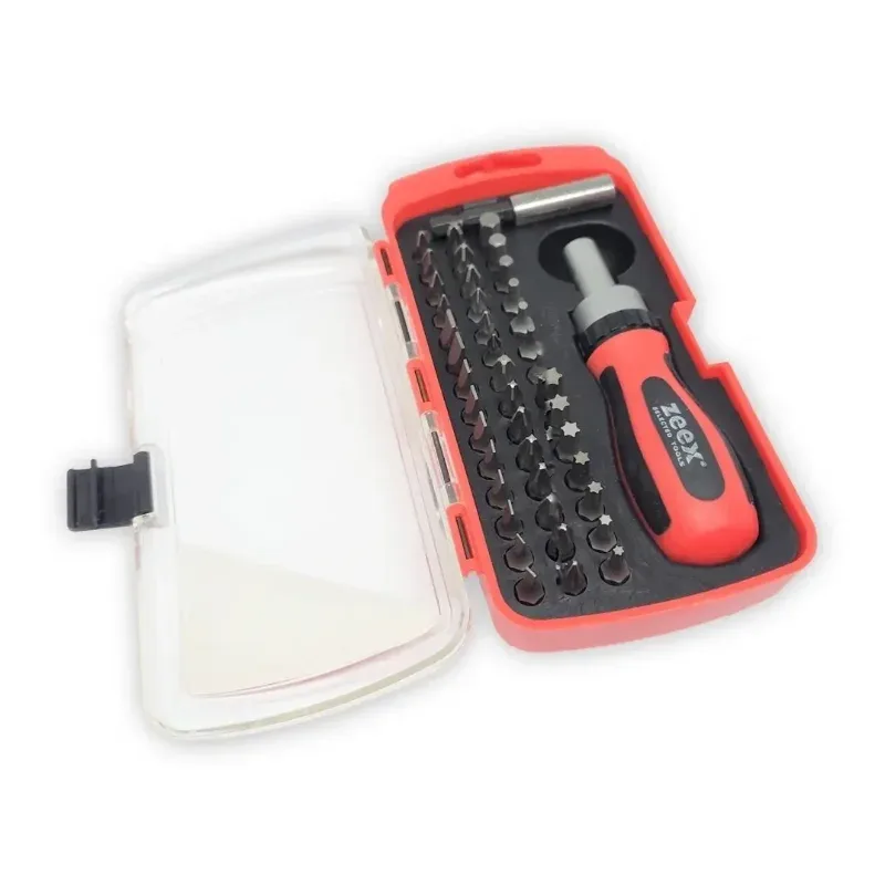 Zeex Juego de Puntas Zeex 44 Piezas con Crique · Cód. 00177