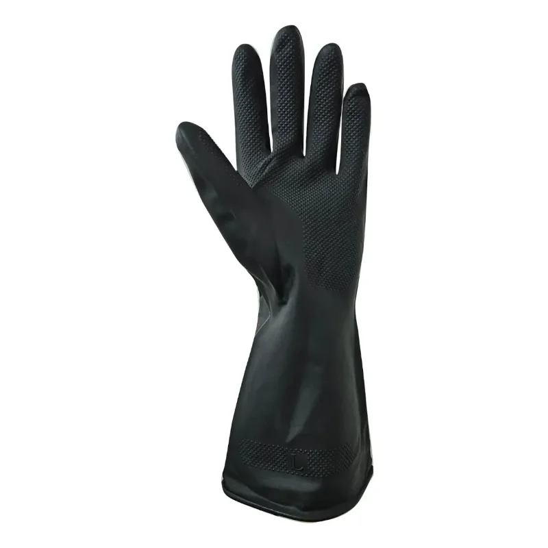 GAMISOL Guante de Látex Industrial Gamisol Negro Interior Naranja · Cód. 0019/1014