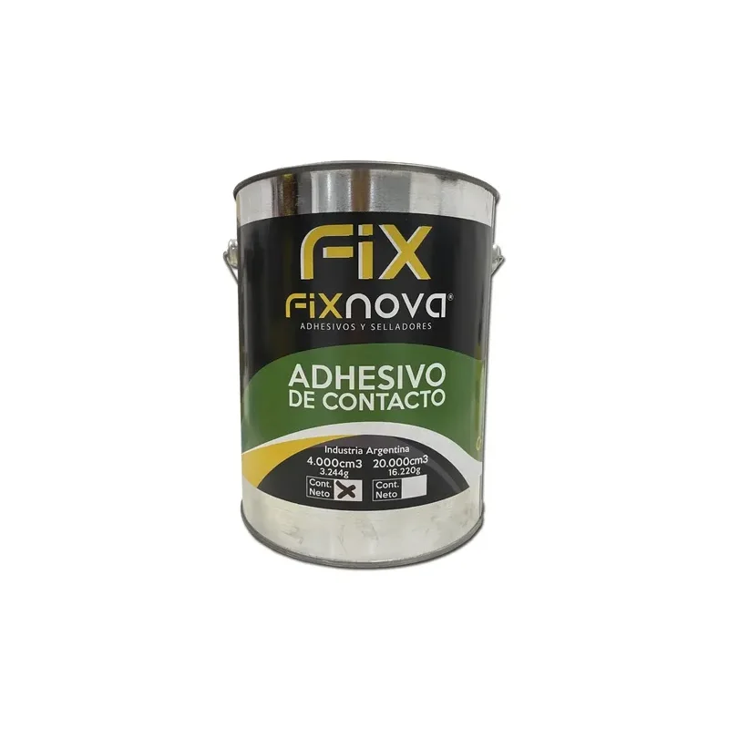 FIXNOVA ADHESIVOS CEMENTO DE CONTACTO FIXNOVA -  250 CC. (Dcto. 10 x 6 Unds.) · Cód. 0020250/1