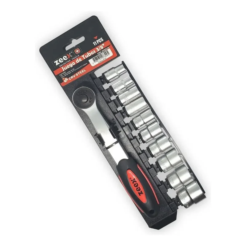 Zeex Juego de Tubos Encastre 3/8 Zeex 11 Piezas 10-22mm · Cód. 0020265/38