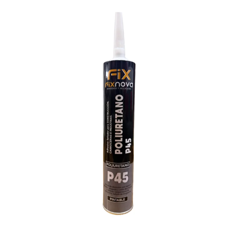 FIXNOVA ADHESIVOS SELLADOR DE POLIURETANO FIXNOVA P45 GRIS 300ML (DCTO X 12-24U) · Cód. 0051310/5