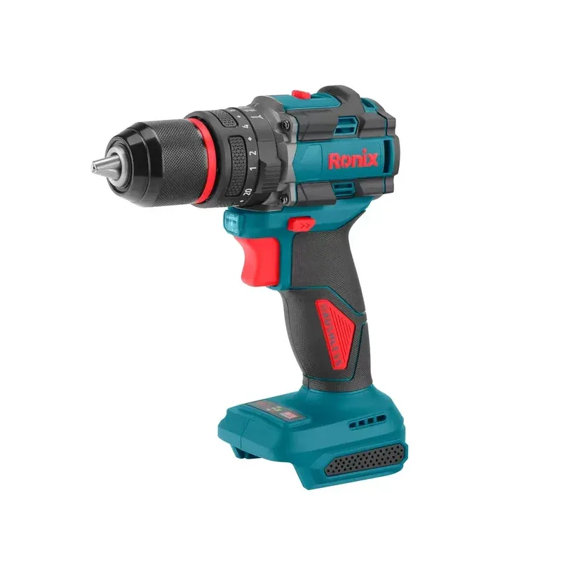 Ronix Taladro Atornillador Percutor Brushless 13mm 60 N.m 20v Ronix 8670C · Cód. 008670C