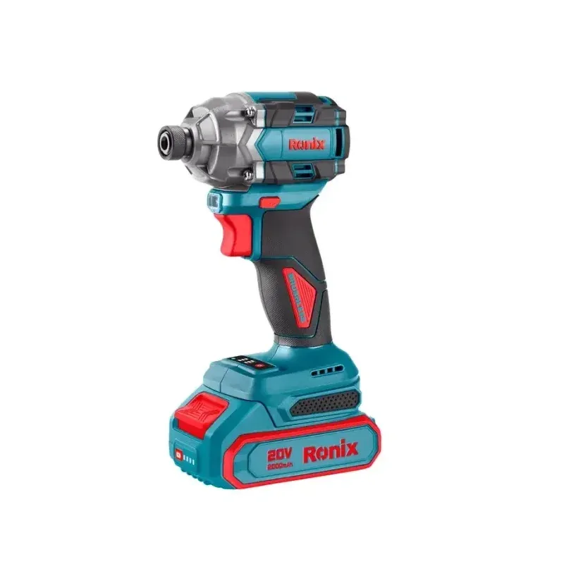 Ronix Atornilladora de Impacto Brushless 1/4 230 N.m 20V Ronix 8671C S/Batería y Cargador · Cód. 008671C