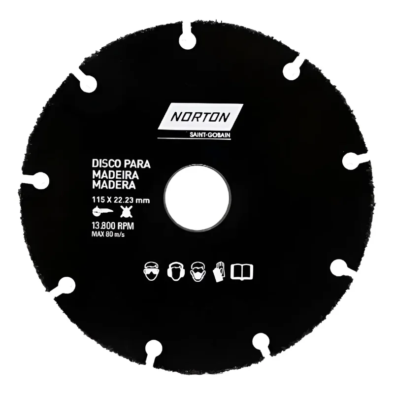 NORTON Disco para Madera Norton 115 mm x 22,23 mm · Cód. 00DMN