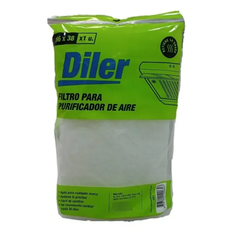 DILER Filtro para Purificador de Aire Diler 56 x 38 cm · Cód. 00FD1