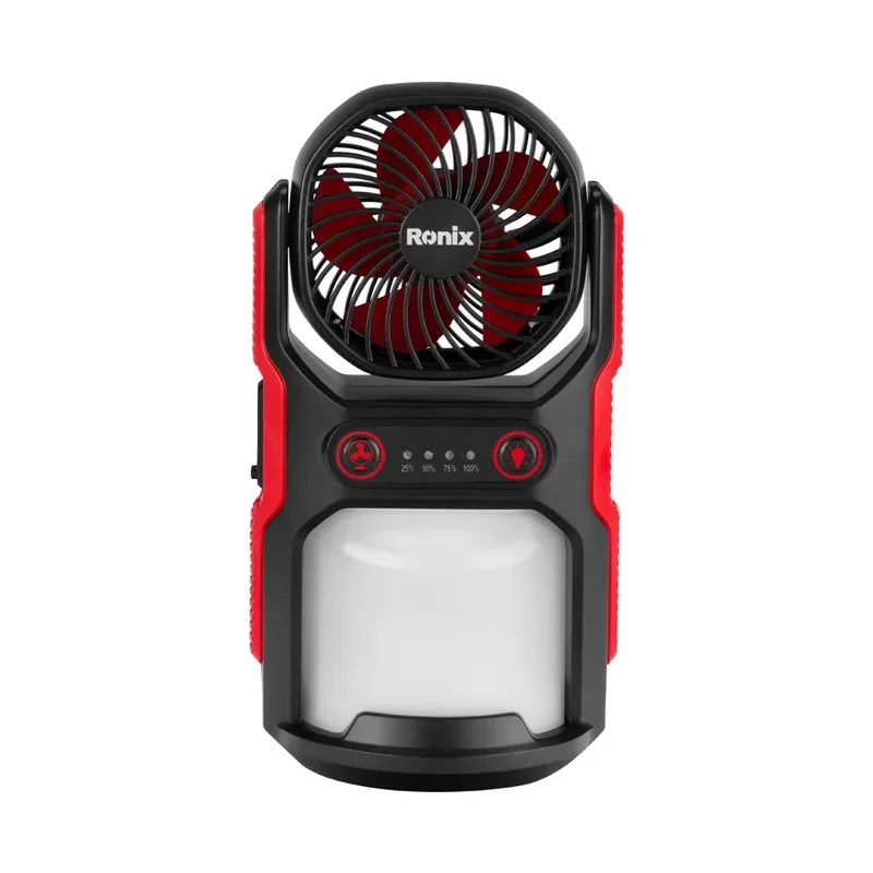 Farol LED con ventilador recargable USB Ronix RH-4210
