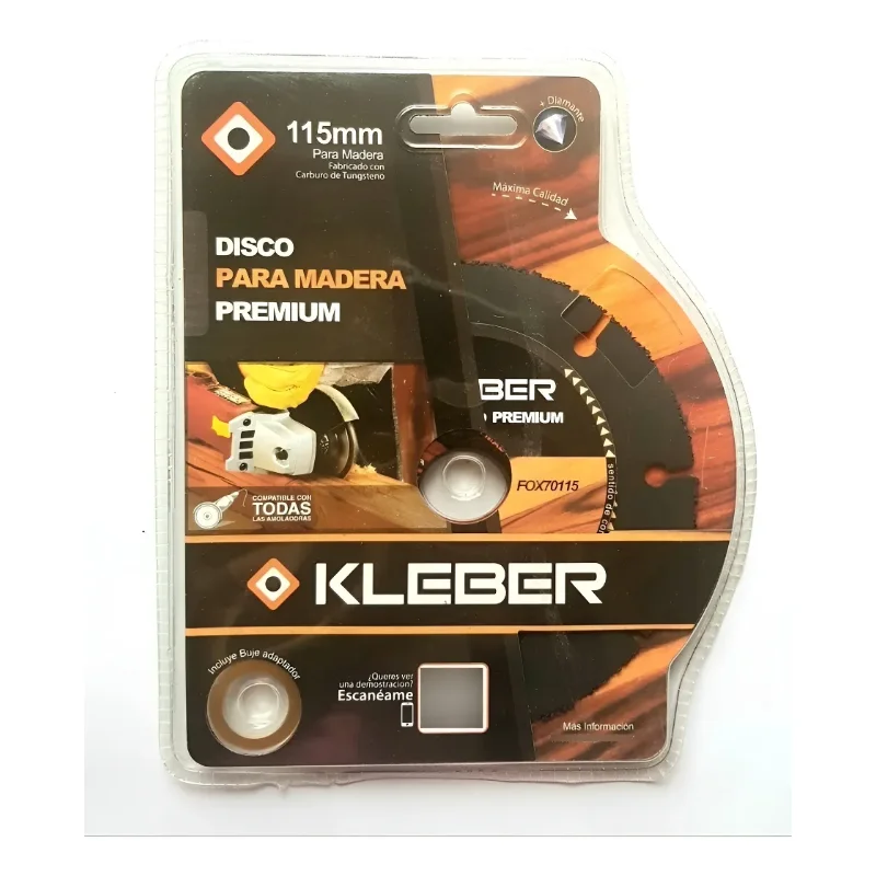 KLEBER Disco para Madera con Carburo de Tungsteno Laser · Cód. 00KLE7XXX