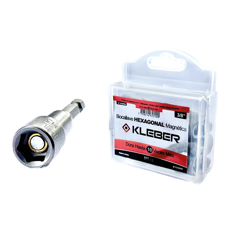 KLEBER Juego de Bocallaves Magnéticas Kleber 3/8 Pulgada Largo 65 mm (8 Unidades) · Cód. 00KLE80060