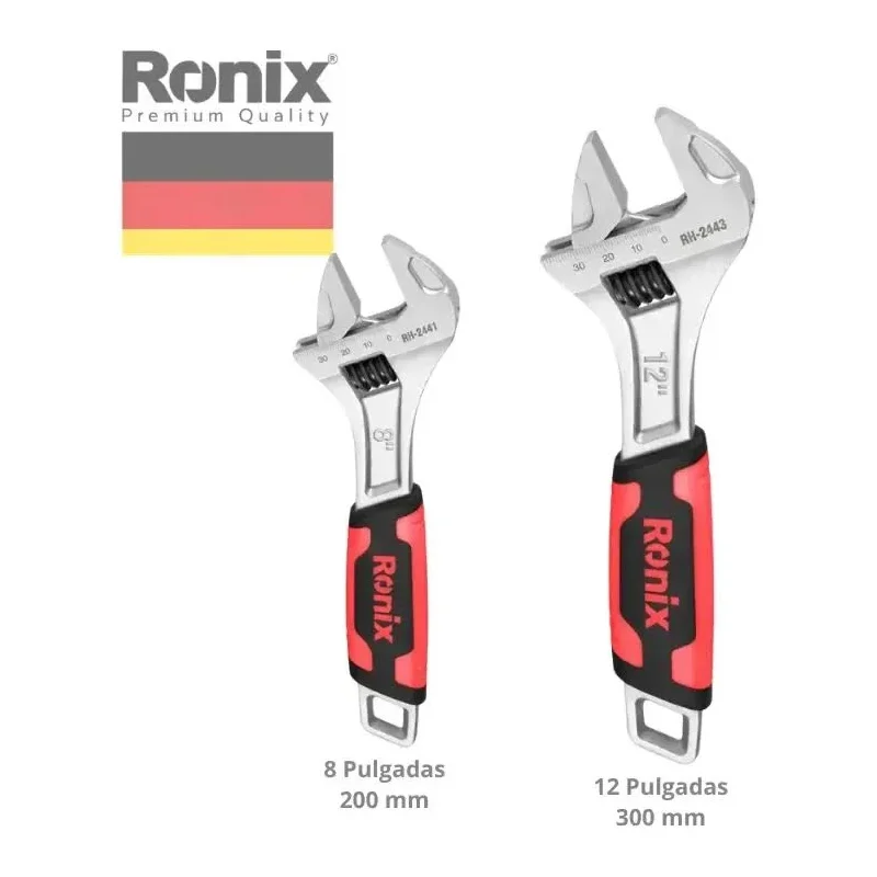 Llave francesa ajustable Ronix 00LAG