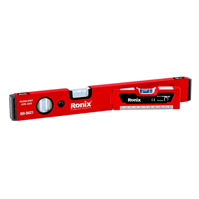 RONIX - Herr. Manuales NIVEL MAGNETICO PLEGABLE DE ALUMINIO PROFESIONAL DE 600MM RONIX RH-9422 · Cód. 00NMP600