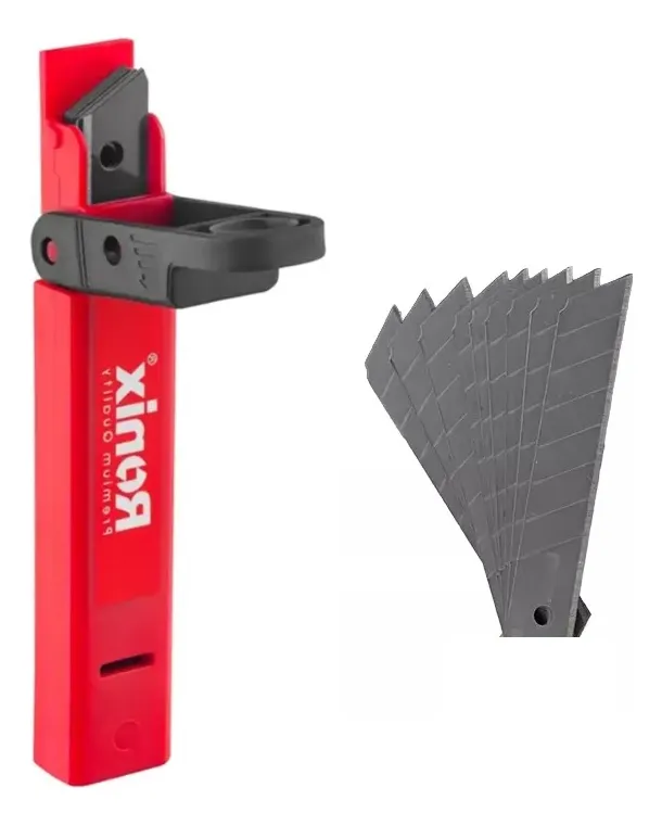 RONIX - Herr. Manuales REPUESTO HOJAS DE CUTTER DE 9MM SK5 EN BLISTER DE 10 PZ RONIX RH-3094 · Cód. 00RHC009