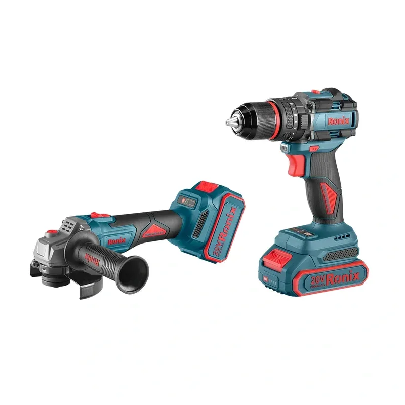 Ronix RONIX RS-8673 — Combo Taladro Percutor + Amoladora Angular 20V · Cód. 00RS-8673