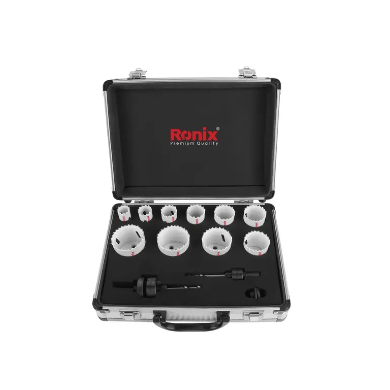 Set de copas bi metálicas de acero rápido 13 pz Ronix RH-5290