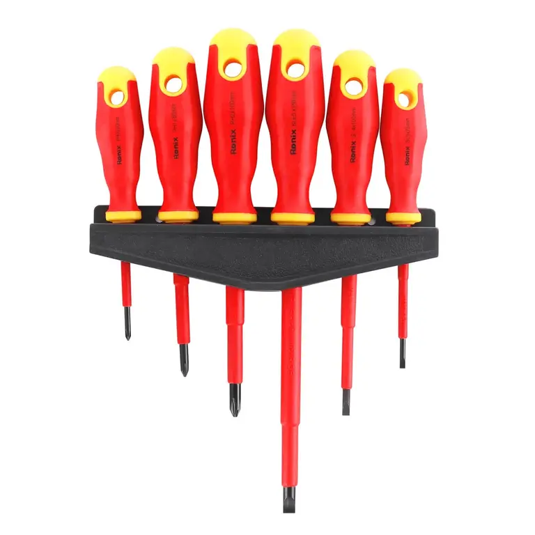 Set de destornilladores aislados 1000V de 6 pz CR-V Ronix RH-2724