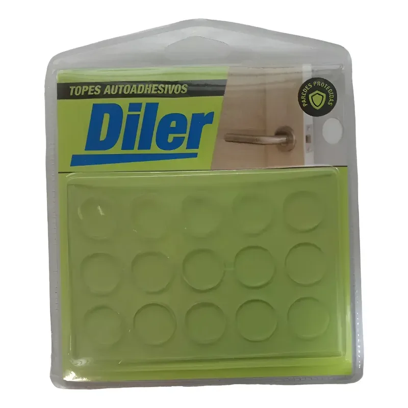 DILER Topes Circulares Transparentes Diler 15 Unidades · Cód. 00TCT15