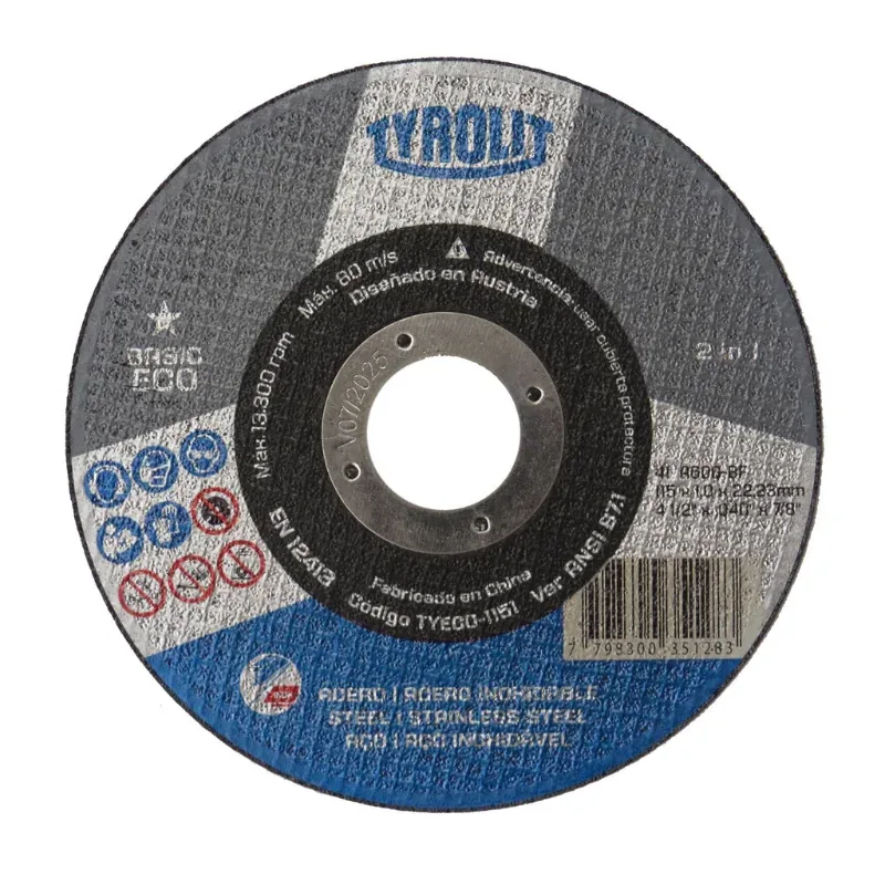 TYROLIT DISCO BASIC ECO  115x1 TYROLIT · Cód. 00TPOE4.5X1