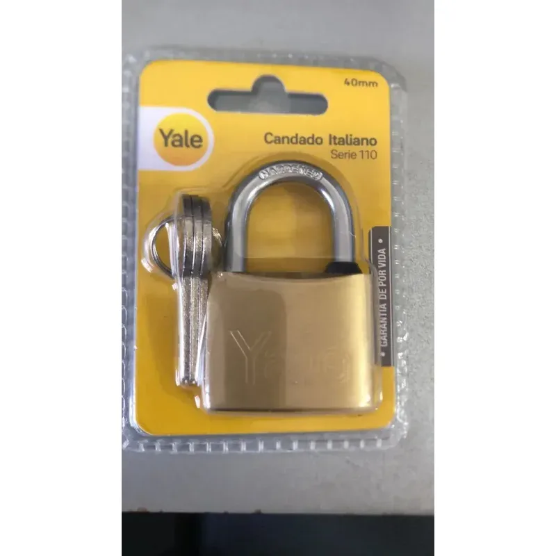 YALE CANDADO BRONCE YALE 40mm - 0001107 - · Cód. 00YA40