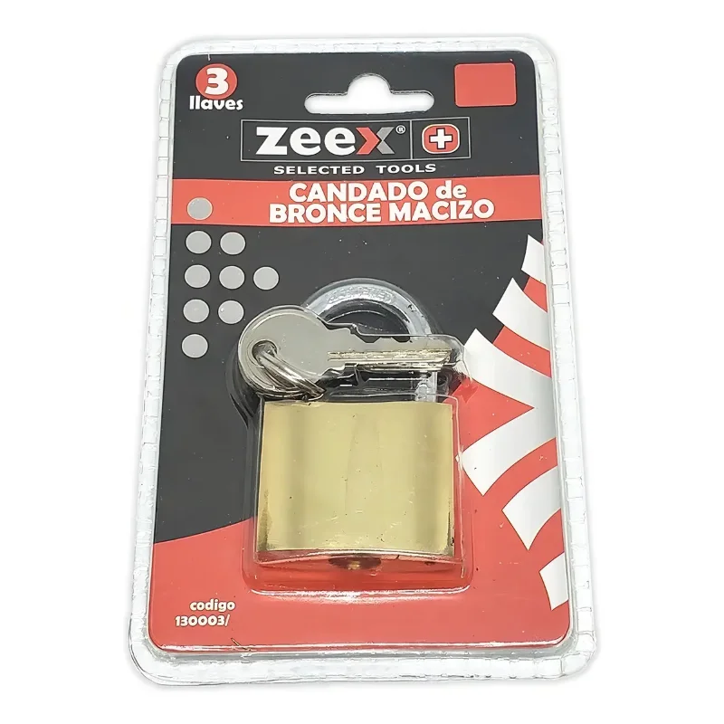 ZEEX Candado de Bronce Reforzado 25 mm · Cód. 00Z262