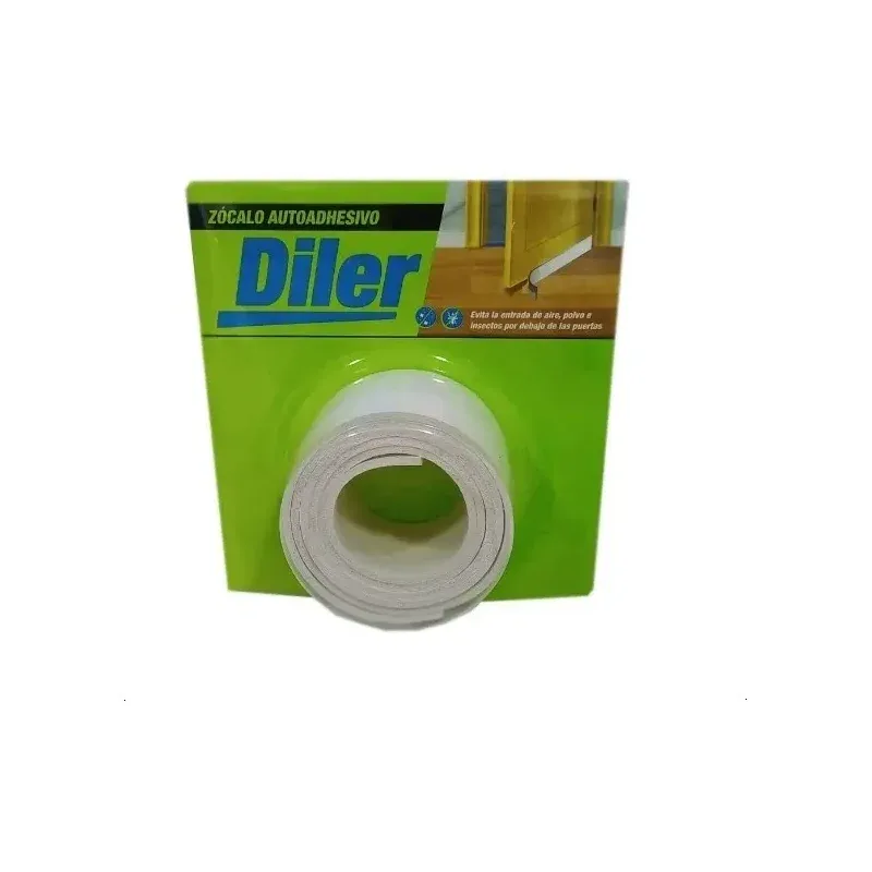 DILER Zócalo Autoadhesivo Blanco Diler 90 cm x 4 cm · Cód. 00ZAB