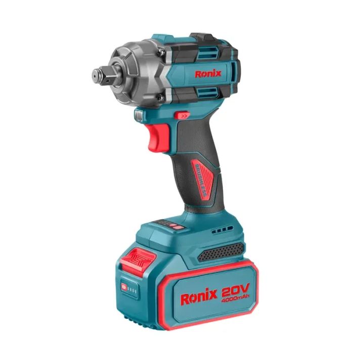 Llave de impacto brushless 1/2" 500 N.m Ronix 8673 con 2 baterías 20V 4Ah