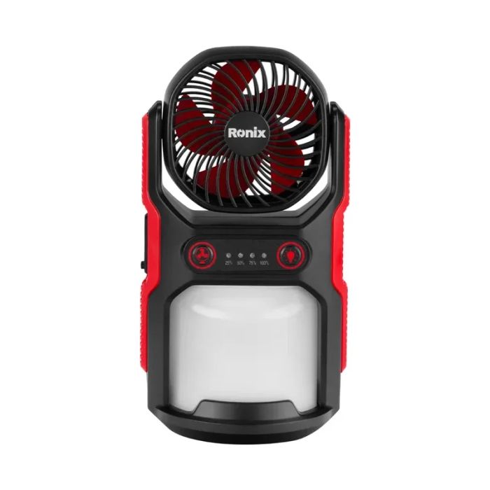 Farol LED con ventilador recargable USB Ronix RH-4210