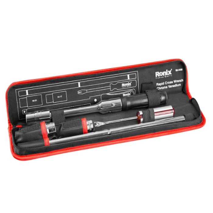 Juego de llave cruz rápida Ronix RH-2690