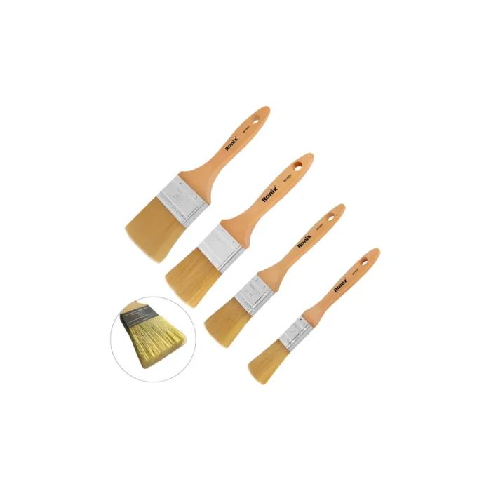 Pincel de cerdas con mango de madera premium Ronix