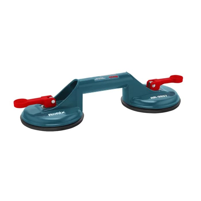 Ventosa doble de aluminio para vidrio Ronix RH-9937 115mm 60kg
