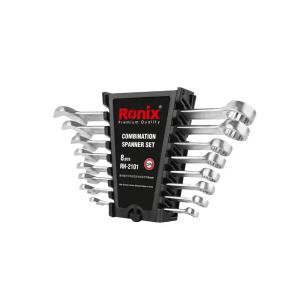Set de llaves combinadas Ronix RH-2101 8 a 19mm 8 piezas