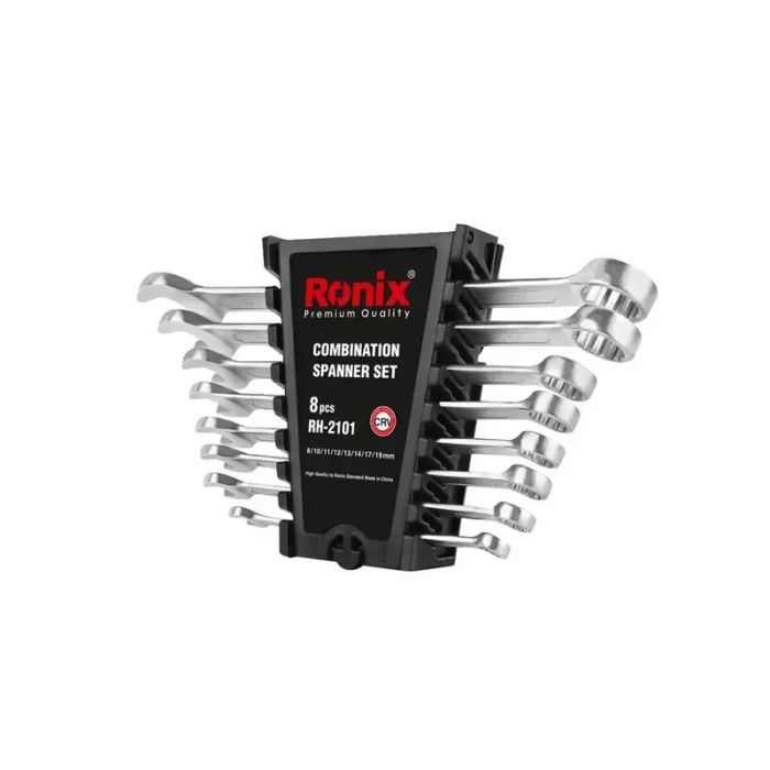 Set de llaves combinadas Ronix RH-2101 8 a 19mm 8 piezas
