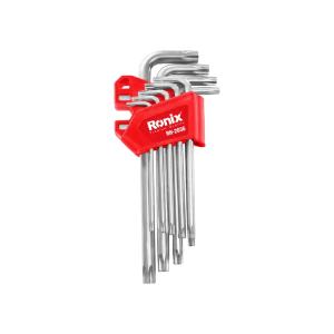 Set de llaves largas Torx de 9 pz magnético CR-V Ronix RH-2036