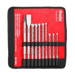 Set de mechas y puntas SDS plus 10 pz Ronix RH-5048
