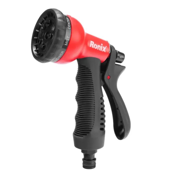 Set pistola de riego Ronix 8 funciones con accesorios RH-4018