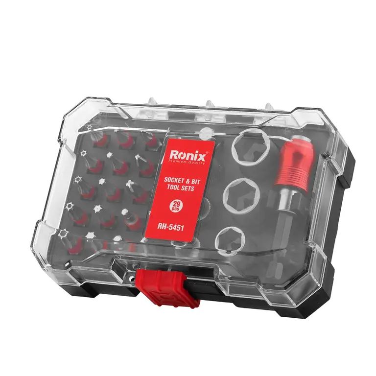 Set de puntas y tubos de 1/4 de 25 pz Ronix RH-5451