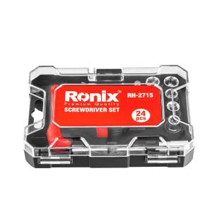 Set de tubos de 1/4" y puntas de 27 pz CR-V Ronix RH-2715