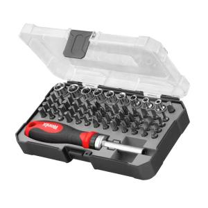 Set de tubos de 1/4" y puntas de 64 pz CR-V Ronix RH-2716